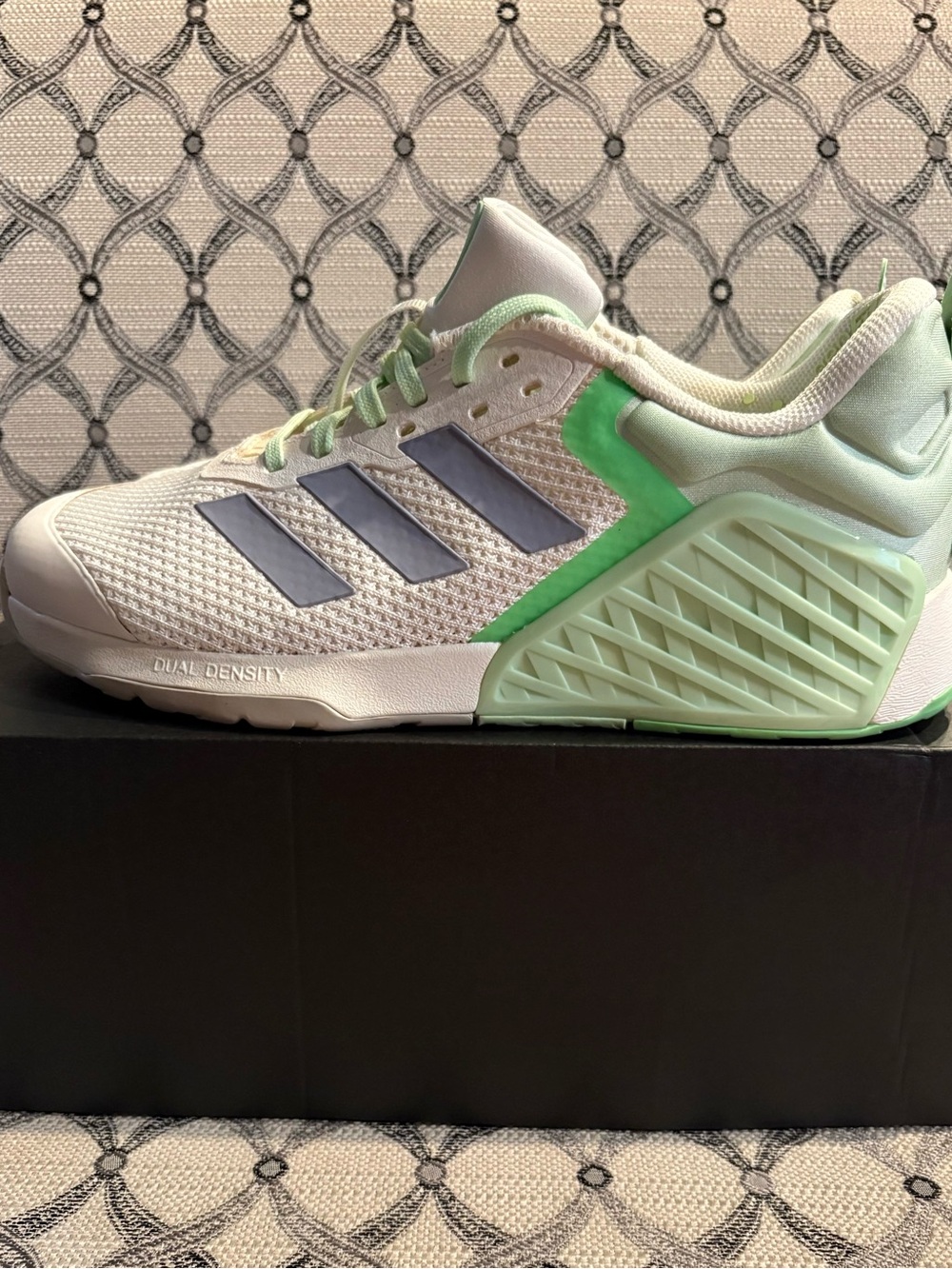 adidas Dropset 3 Training   Women’s 10 Green, Off White Sneakers